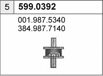 Mounting Kit, muffler (599.0392)
