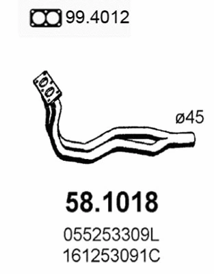 Exhaust Pipe (58.1018)