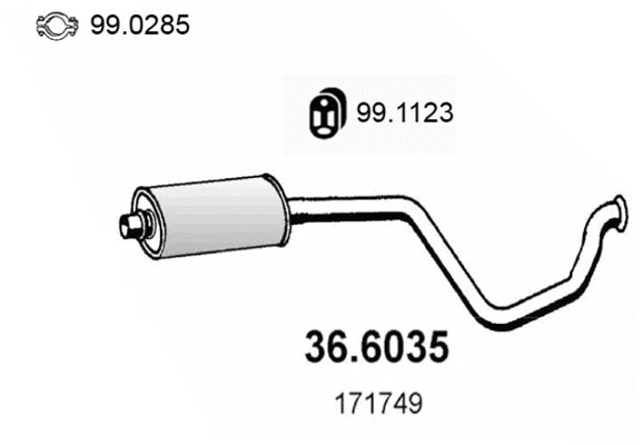 Centre Muffler (36.6035)