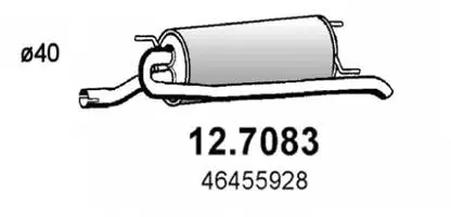 Rear Muffler (12.7083)