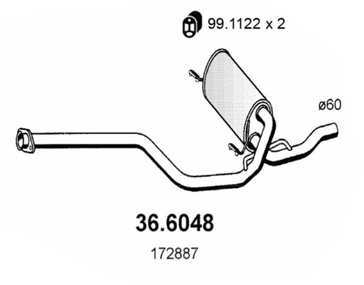 Centre Muffler (36.6048)