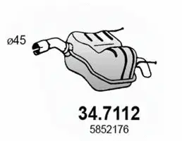 Rear Muffler (34.7112)