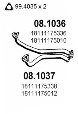 Exhaust Pipe (08.1036)