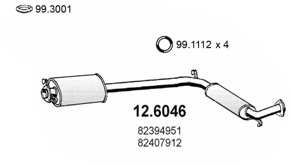 Centre Muffler (12.6046)
