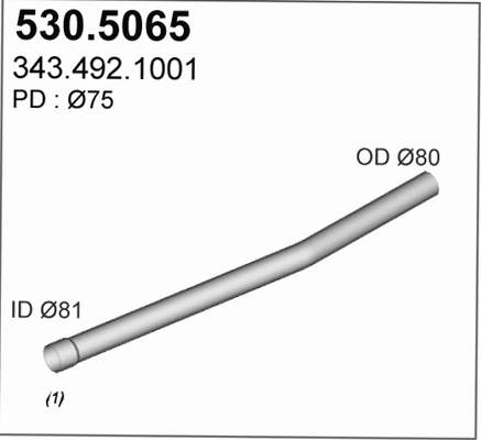 Exhaust Pipe (530.5065)