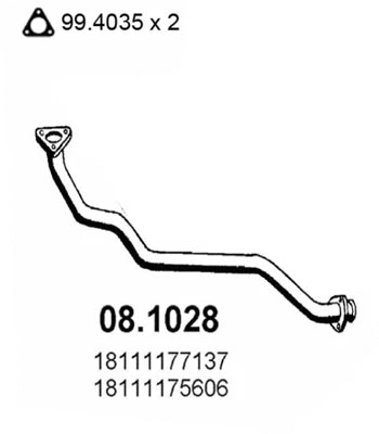 Exhaust Pipe (08.1028)