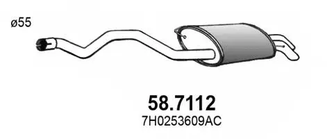 Rear Muffler (58.7112)