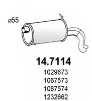 Rear Muffler (14.7114)