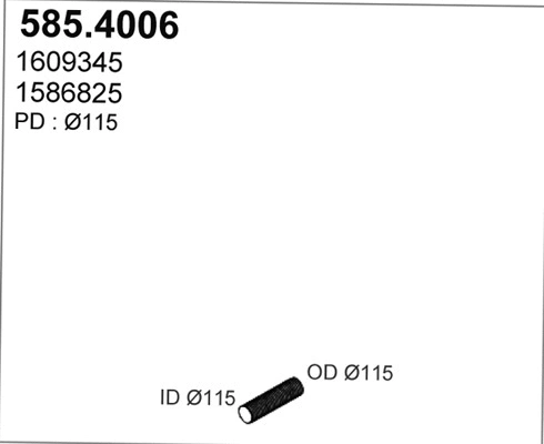 Flexible Pipe, exhaust system (585.4006)