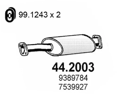 Front Muffler (44.2003)
