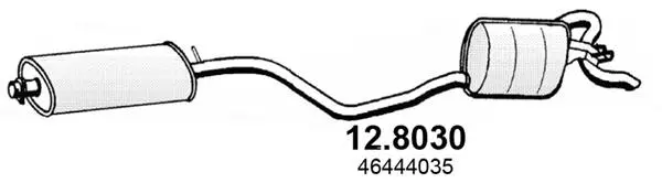Centre/Rear Muffler (12.8030)