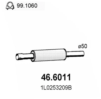 Centre Muffler (46.6011)