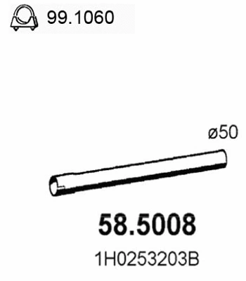 Exhaust Pipe (58.5008)