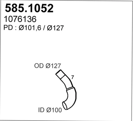 Exhaust Pipe (585.1052)