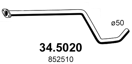 Exhaust Pipe (34.5020)