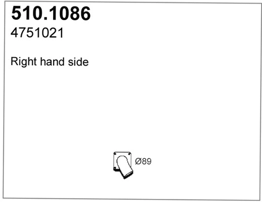 Exhaust Pipe (510.1086)