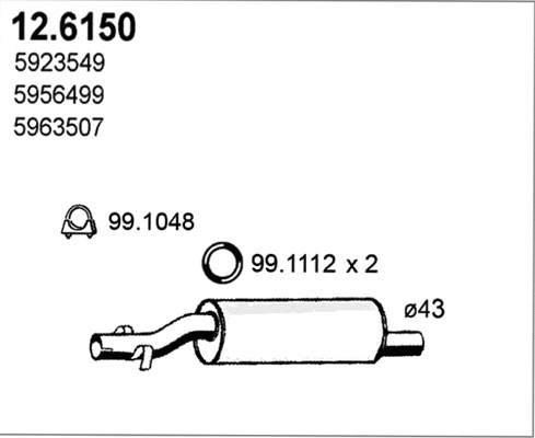 Centre Muffler (12.6150)