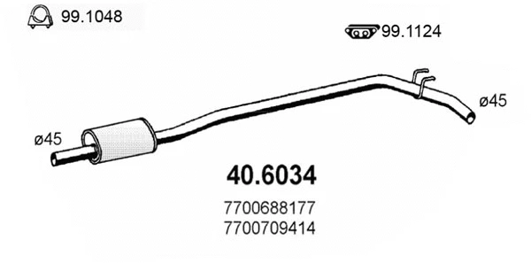 Centre Muffler (40.6034)