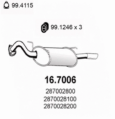 Rear Muffler (16.7006)