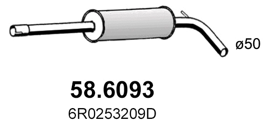 Centre Muffler (58.6093)