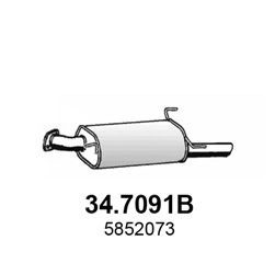 Rear Muffler (34.7091B)