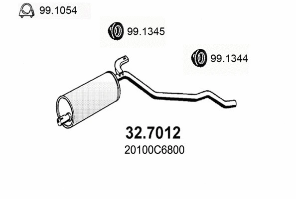 Rear Muffler (32.7012)