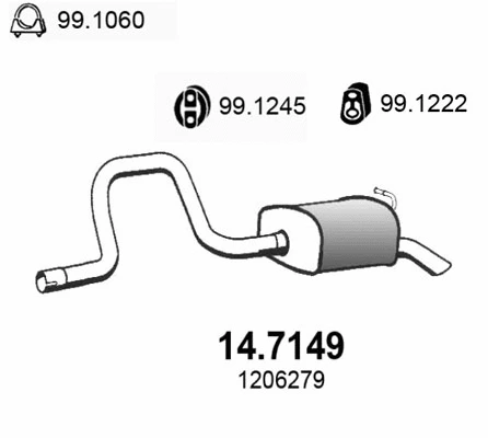Rear Muffler (14.7149)