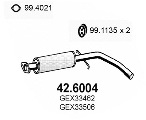 Centre Muffler (42.6004)
