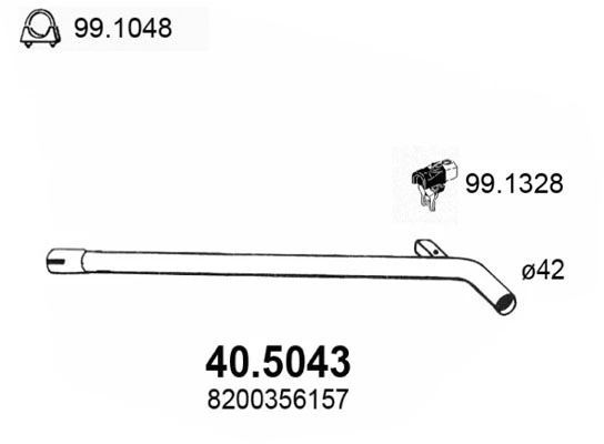 Exhaust Pipe (40.5043)