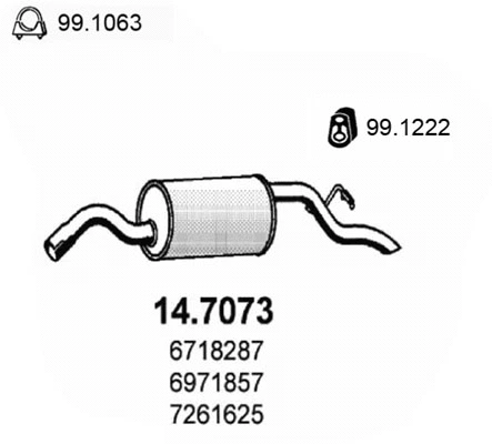 Rear Muffler (14.7073)