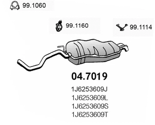 Rear Muffler (04.7019)