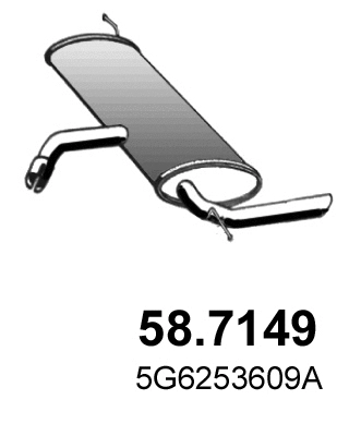 Rear Muffler (58.7149)