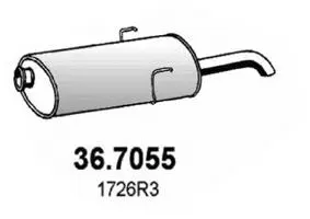 Rear Muffler (36.7055)