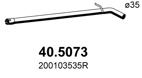 Exhaust Pipe (40.5073)