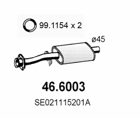 Centre Muffler (46.6003)