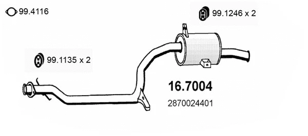 Rear Muffler (16.7004)