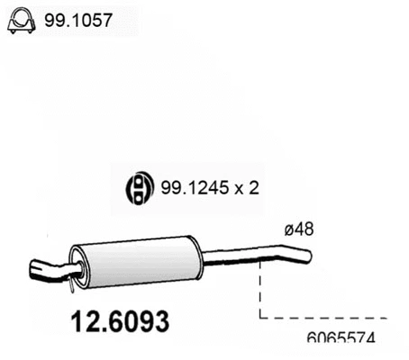 Centre Muffler (12.6093)