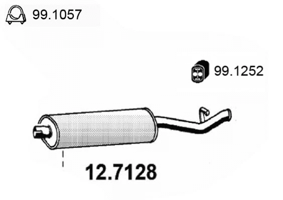 Rear Muffler (12.7128)