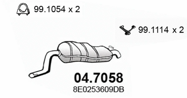 Rear Muffler (04.7058)