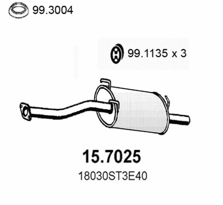 Rear Muffler (15.7025)