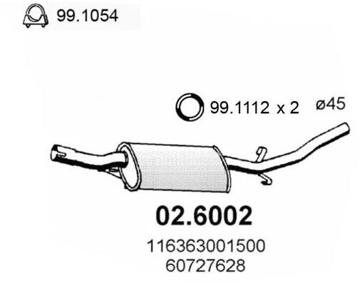 Centre Muffler (02.6002)