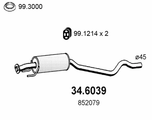 Centre Muffler (34.6039)