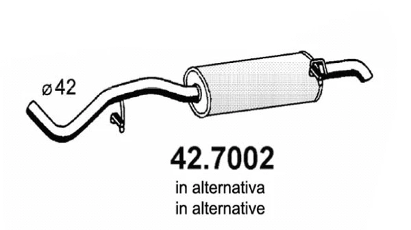 Rear Muffler (42.7002)