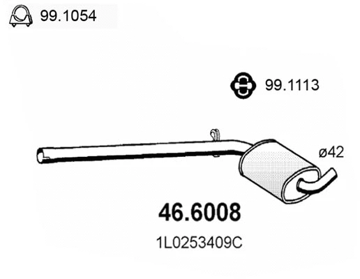 Centre Muffler (46.6008)