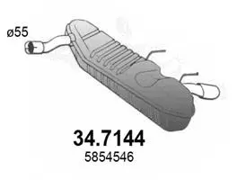 Rear Muffler (34.7144)