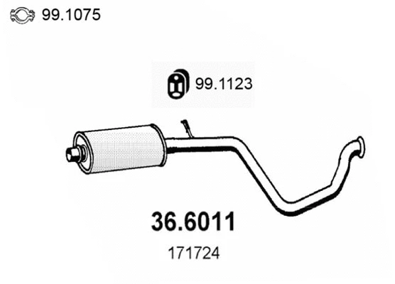 Centre Muffler (36.6011)