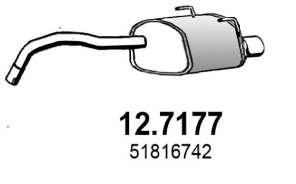 Rear Muffler (12.7177)
