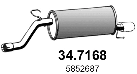 Rear Muffler (34.7168)