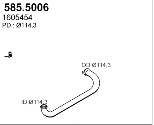 Exhaust Pipe (585.5006)