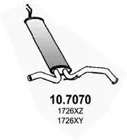 Rear Muffler (10.7070)